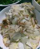 Trứng chiên nấm đùi gà