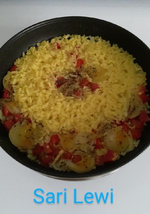 Foto principal de Arroz con complementos en Placa de inducción (8 ingredientes)