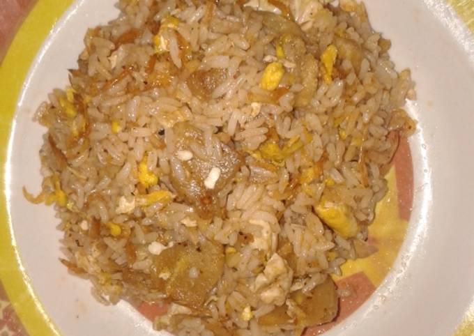 Nasi goreng ebi (no ribet)