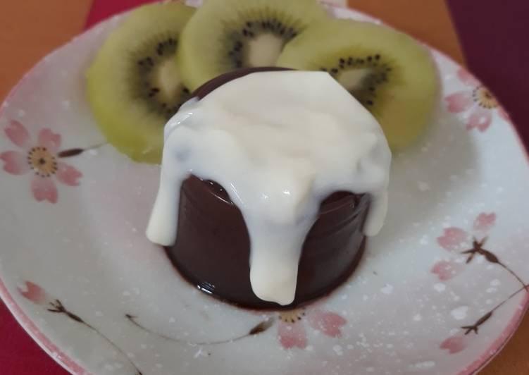 Puding Double Coklat