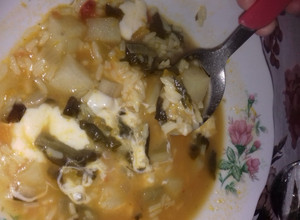 Una foto de Sopa de verduras con arroz 😄