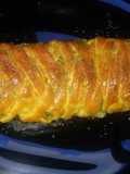 Trenza de hojaldre con espinacas