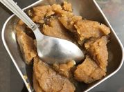 A picture of wheat flour halwa