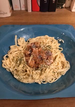 Une photo de Fettuccini fraîches au saumon
