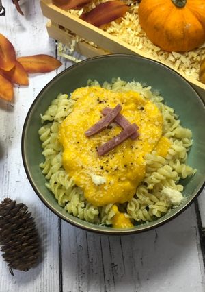Une photo de Sauce au potimarron pour accompagner les pâtes