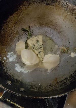 Una foto de Salsa queso azul