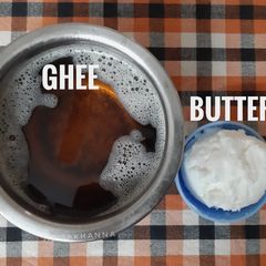 A picture of Homemade Butter and Ghee.