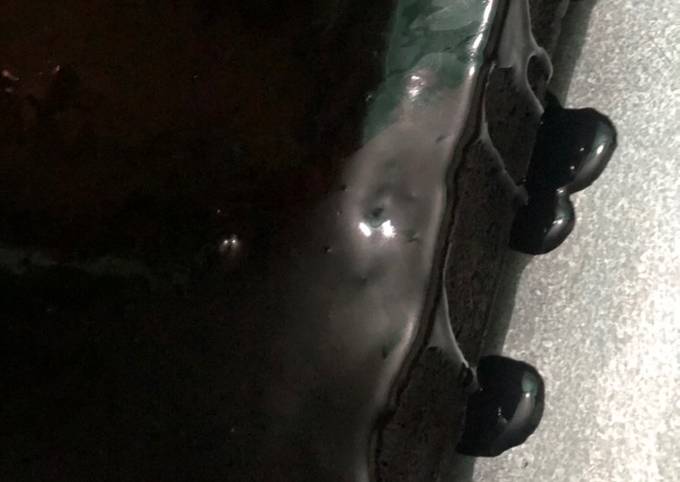 Langkah Mudah untuk Menyiapkan 71. Glaze coklat 2 bahan #bakingdiary, Lezat