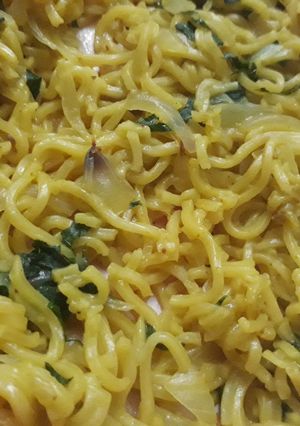 A picture of Scent leaves noddles.