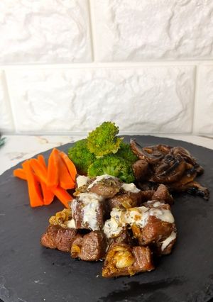 Foto resep Saikoro Steak Saus Keju