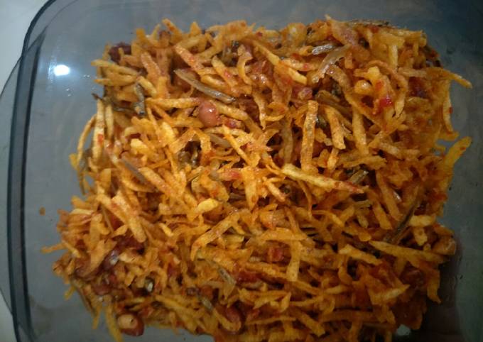 Anti Ribet, Buat Kentang Mustofa teri Kacang Untuk Pemula