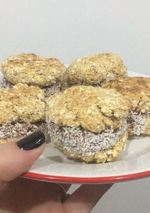 Una foto de Alfajores de avena