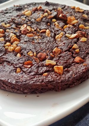 Una foto de Brownie de garbanzo