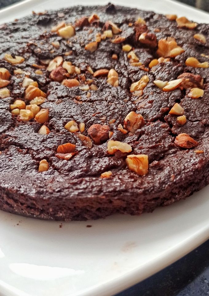 Una foto de Brownie de garbanzo