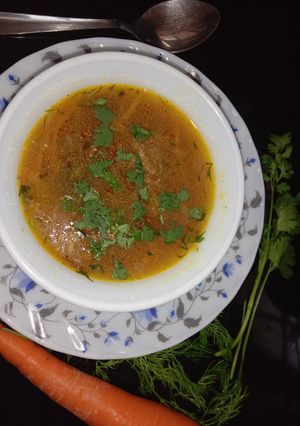 A picture of Vegetable soup.