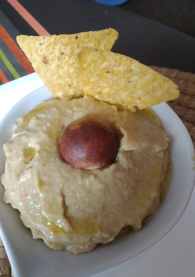 Una foto de Guacamole con nachos