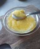 Panna cotta (Πάννα Κόττα) με λευκή σοκολάτα και κουλί μάνγκο