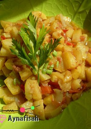 Foto resep Tumis Kentang Kornet Sapi Enak Mudah Gak Pakai Ribet