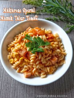 Foto resep Makaroni Spiral Masak Telur Tomat