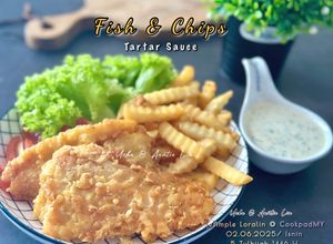 Gambar Fish & Chips (Ikan Dori & Sos Tartar)