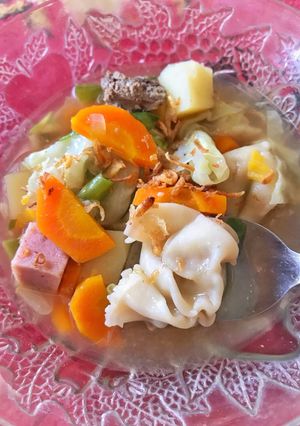 Foto resep Sop ayam baso