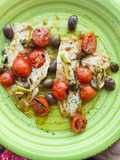Platessa con capperi e olive taggiasche