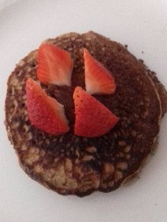 Una foto de Hot cakes de chocolate