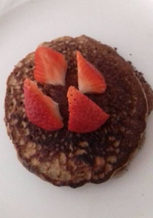 Una foto de Hot cakes de chocolate
