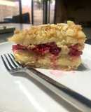 Torta caluga frambuesa y almendra