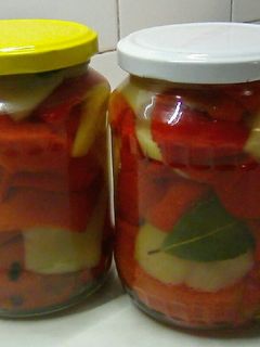 Olajos savanyú paprika recept fotója