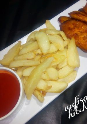 Potato chip nd fry plantain ainihin hoton girkin