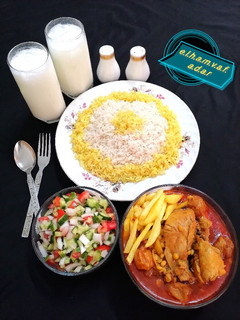 عکسی از دستور خورشت مرغ آلو الهام پز