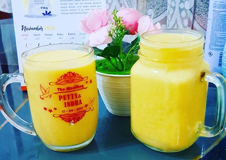 Cara memasak Mango Smoothies  Mudah