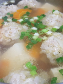 Foto resep Sup Bakso Enoki + Tahu Jepang