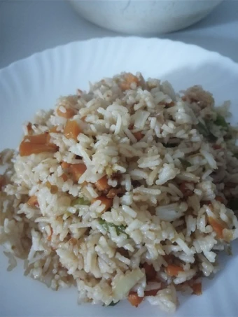Simple Way Make Recipe Left over fried rice that is Delicious, Addictive}