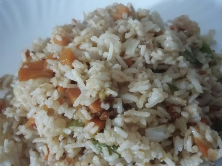 Simple Way Make Recipe Left over fried rice that is Delicious, Addictive}