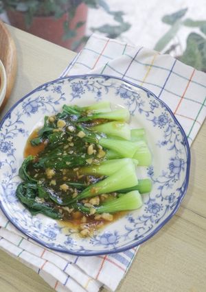Foto resep Pokcoy tumis bawang putih simple dan cepat