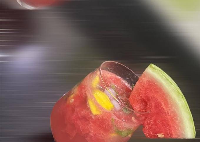 Recipe of flavorful Watermelon 🍉 Mojito (Mocktail)