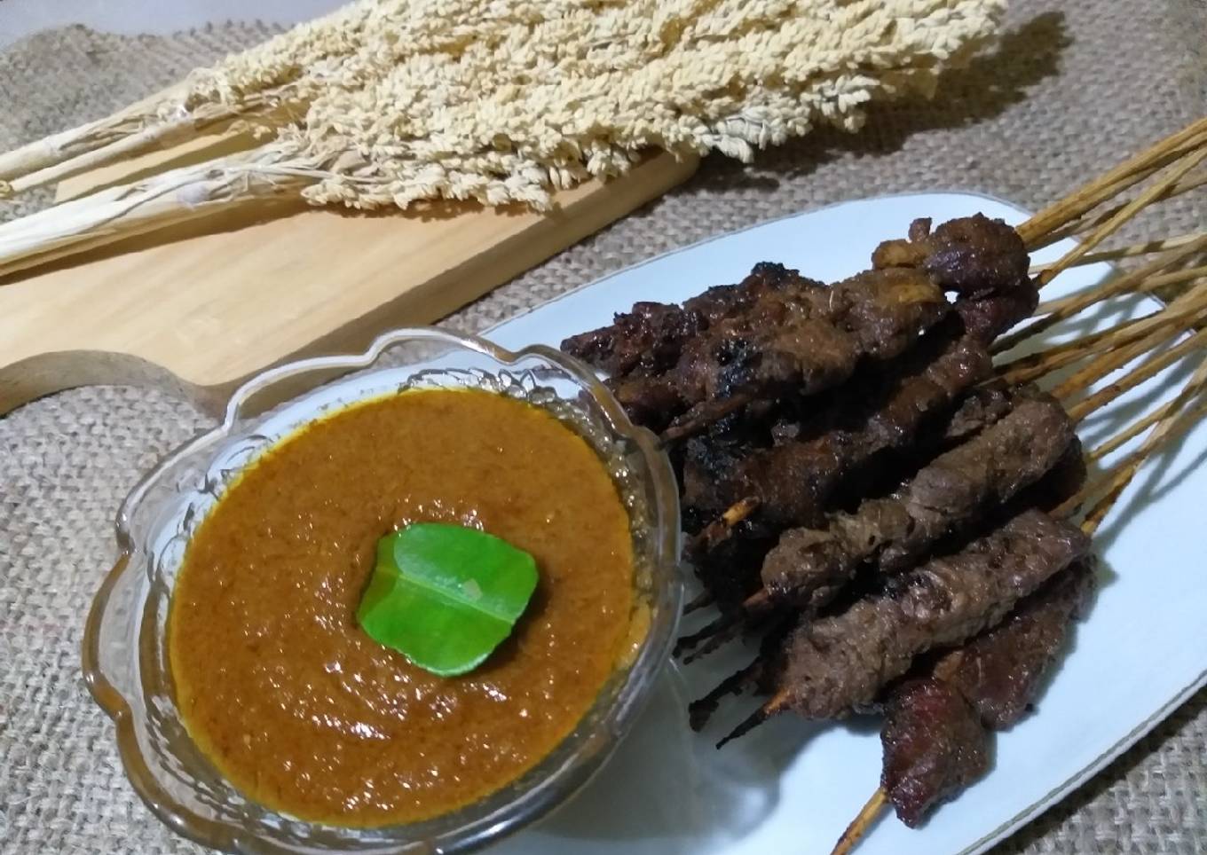 Sate Kambing Bumbu Kacang