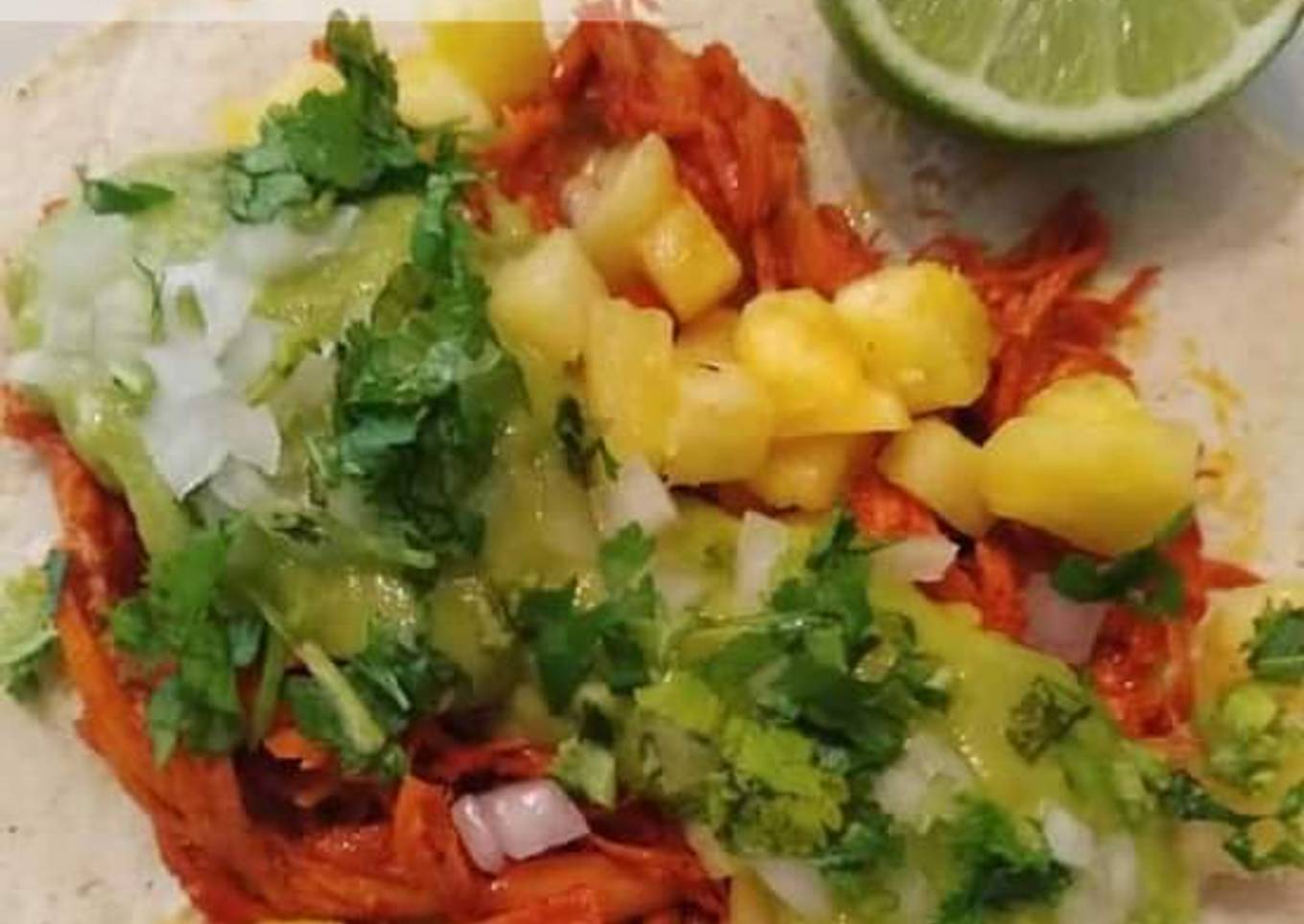 TACOS DE POLLO AL PASTOR 🧡🌮