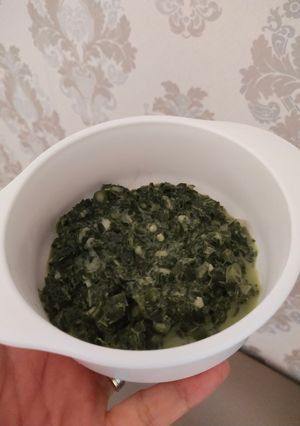 Foto resep Daun Singkong Tumbuk (Kaju Tettu) Mpasi 18 Bulan (Hana 19 Bulan)