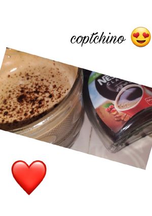 صورة لوصفة مشروب الكابتشينو 😍☕