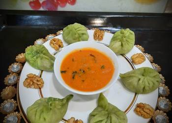 Fast Cooking Methods Spinach Walnut Momos Yummy