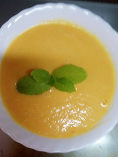 Una foto de Crema de calabaza