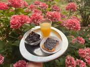 Una foto di marmellata mirtilli