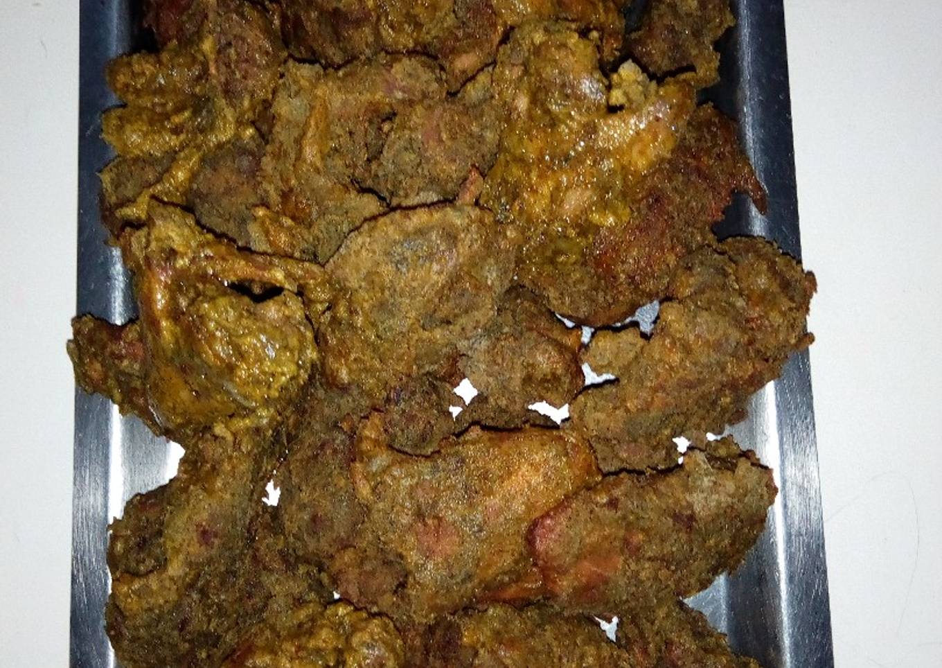 Coated fried chicken