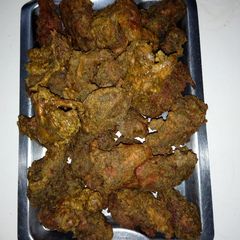 A picture of Coated fried chicken.