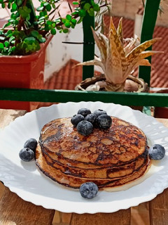 Una foto de Pancake avena y plátano
