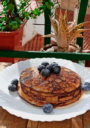 Una foto de Pancake avena y plátano