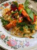 🍃Spaghetti 🍝 gambas 🦐sauce🌶️🧄arrabiata 🦞